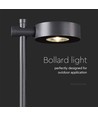 6W LED hagelampe bedlampe, sort, 102,5 cm - IP65, RA90, 4000K, aluminium