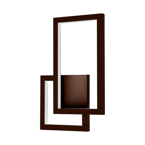 20W moderne LED vegglampe - Cortenfarget, 360°, 2400lm, IP20, 3000K, inkl. lyskilde