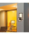 20W moderne LED vegglampe - Cortenfarget, 360°, 2400lm, IP20, 3000K, inkl. lyskilde