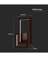 20W moderne LED vegglampe - Corten, 360°, 2400lm, IP20, 3000K, inkl. lyskilde