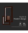 20W moderne LED vegglampe - Corten, 360°, 2400lm, IP20, 3000K, inkl. lyskilde