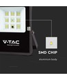 50W LED solcelle lyskaster - 6400K