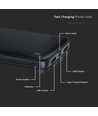 10000mAh Hurtiglader - Powerbank, Svart