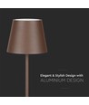 LED-lampe 4W - 4400mA batteri, 3000K, IP54, Corten hylster