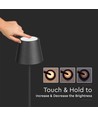 LED 4W - 4400mA batteri, 3000K, IP54, svart hus