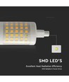 R7S 78mm / 7W LED pære - Erstatter 50W, 700lm, plast, 28mm diameter