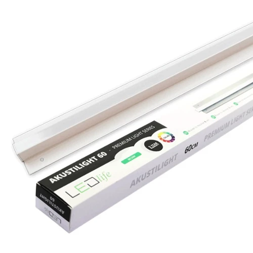 120 cm LED Troldtekt Skinne - 35W, Akustilight, Planforsenket, 24V