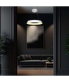 48W LED designer pendel, dimbar - Ø48,5cm, 360 grader, hvit, rund, inkl. lyskilde