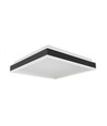 38W LED designer taklampe - 4000K, 4000lm, IP20, sort/hvit, kvadratisk/rund
