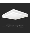 38W Designer LED-taklampe - 4000K, 400x400mm