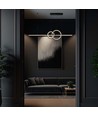 17W LED pendel, sort design - 1500lm, 4000K, Ø91,5cm, IP20, innebygd LED