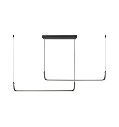 24W LED Hengelampe - Designer, 4000K, Svart