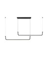 24W LED Hengelampe - Designer, 4000K, Svart