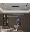 24W LED Hengelampe - Designer, 4000K, Svart
