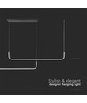 24W LED Hengelampe - Designer, 4000K, Svart