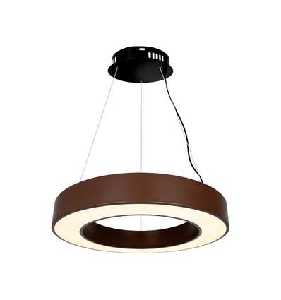 60cm 50W rund LED pendel - 125lm/W, Corten, Triac dimbar, 4000K, IP20