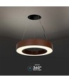 60cm 50W rund LED pendel - 125lm/W, Cortenfarget, Triac dimbar, 4000K, IP20