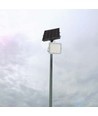 40W LED solcelle lyskaster - IP65, 6400K, inkl. solcellepanel og fjernkontroll