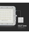 40W LED solcelle lyskaster - IP65, 6400K, inkl. solcellepanel og fjernkontroll