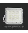 40W LED solcelle lyskaster - IP65, 6400K, inkl. solcellepanel og fjernkontroll