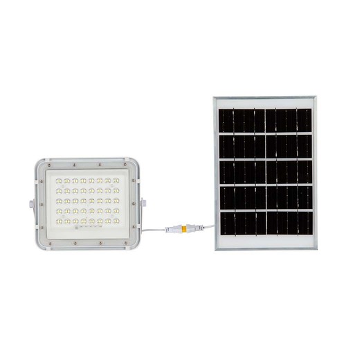 80W Solara LED lyskaster med solcelle - 800lm, IP65, 6400K, inkl. fjernkontroll og solcellepanel