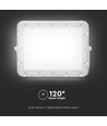 120W Solcelle LED lyskaster med 15W panel - 1200lm, IP65, 4000K, inkl. fjernkontroll og 3m kabel