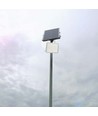 180W LED solcelle lyskaster, 4000K - Inkl. 20W solcellepanel, IP65, fjernkontroll, hvit
