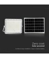 180W LED solcelle lyskaster, 4000K - Inkl. 20W solcellepanel, IP65, fjernkontroll, hvit