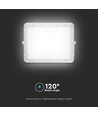 180W LED solcelle lyskaster, 4000K - Inkl. 20W solcellepanel, IP65, fjernkontroll, hvit