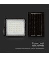 6W Solara LED lyskaster med solcelle - IP65, 6400K, inkl. fjernkontroll og solcellepanel