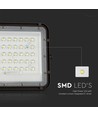 10W Solara LED lyskaster med solcelle - 800lm, IP65, kald hvit, inkl. fjernkontroll og solcellepanel
