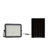 120W Solcelle LED lyskaster med panel - 1200lm, IP65, inkl. fjernkontroll, sort, utendørs