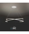 48W LED designer pendel, hvit - Triac dimbar, 800x1200mm, 4000K, IP20