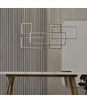 45W LED designer pendel - 120cm, 4800lm, sort, varm hvit, IP20