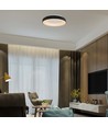 49W LED dekorativ taklampe, dimbar - Ø60cm, 106lm/W, sort, 3000K, Triac dimbar