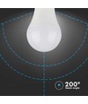 E27 8,5W LED pære - A60, 3000K, Samsung LED chip, 5 års garanti