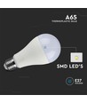 E27 17W LED pære - A65, varm hvit, IP20 innendørs