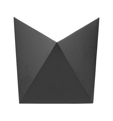 5W LED vegglampe - IP65, sort, 110lm/W, 17,5x17,5cm, aluminium, inkl. lyskilde