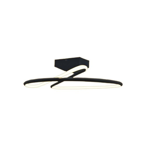 20W LED designer pendel, Ø25cm - 107lm/W, 4000K, sort, rund, moderne design