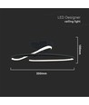 20W LED designer pendel, Ø25cm - 107lm/W, 4000K, sort, rund, moderne design