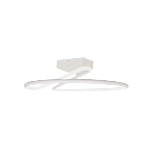 43W LED Designer taklampe, hvit rund - 4580lm, Ø52cm, 4000K, elegant design