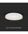 18W LED designer taklampe - Rund, hvit, Ø35cm, 4000K, 1280lm