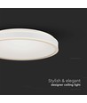 18W LED designer taklampe - Rund, hvit, Ø35cm, 4000K, 1280lm