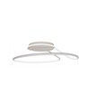 24W Designer LED taklampe - Ø25cm, hvit, sirkel design, 4000K nøytral hvit