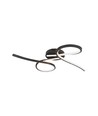 24W LED designer taklampe - 2560lm, 3000K, sort, 360 grader lysspredning