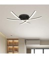 20W LED designer taklampe - 3 kryssede rør, 105lm/W, sort finish, 3000K