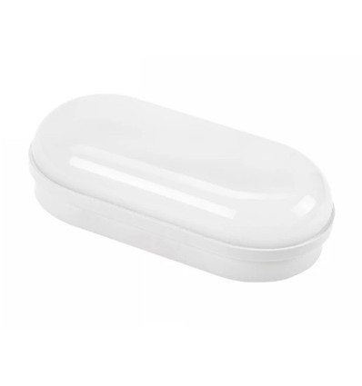 8W LED Technic vegglampe - IP54, IK10, oval, hvit, inkl. lyskilde