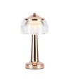 1W oppladbar LED bordlampe, French Gold - 3-i-1, 1800mAh batteri, IP20, 13,5x26,5cm