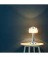 LED bordlampe - 1800mAh batteri, 13,5x26,5cm, 3i1, kromhus