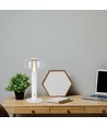 1W LED bordlampe med batteri, hvit - Oppladbar, 3000K, touch dimbar, DC 5V